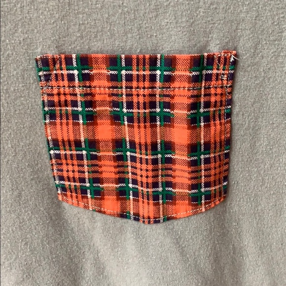 Woolrich tartan pocket v neck tee - Picture 5 of 5